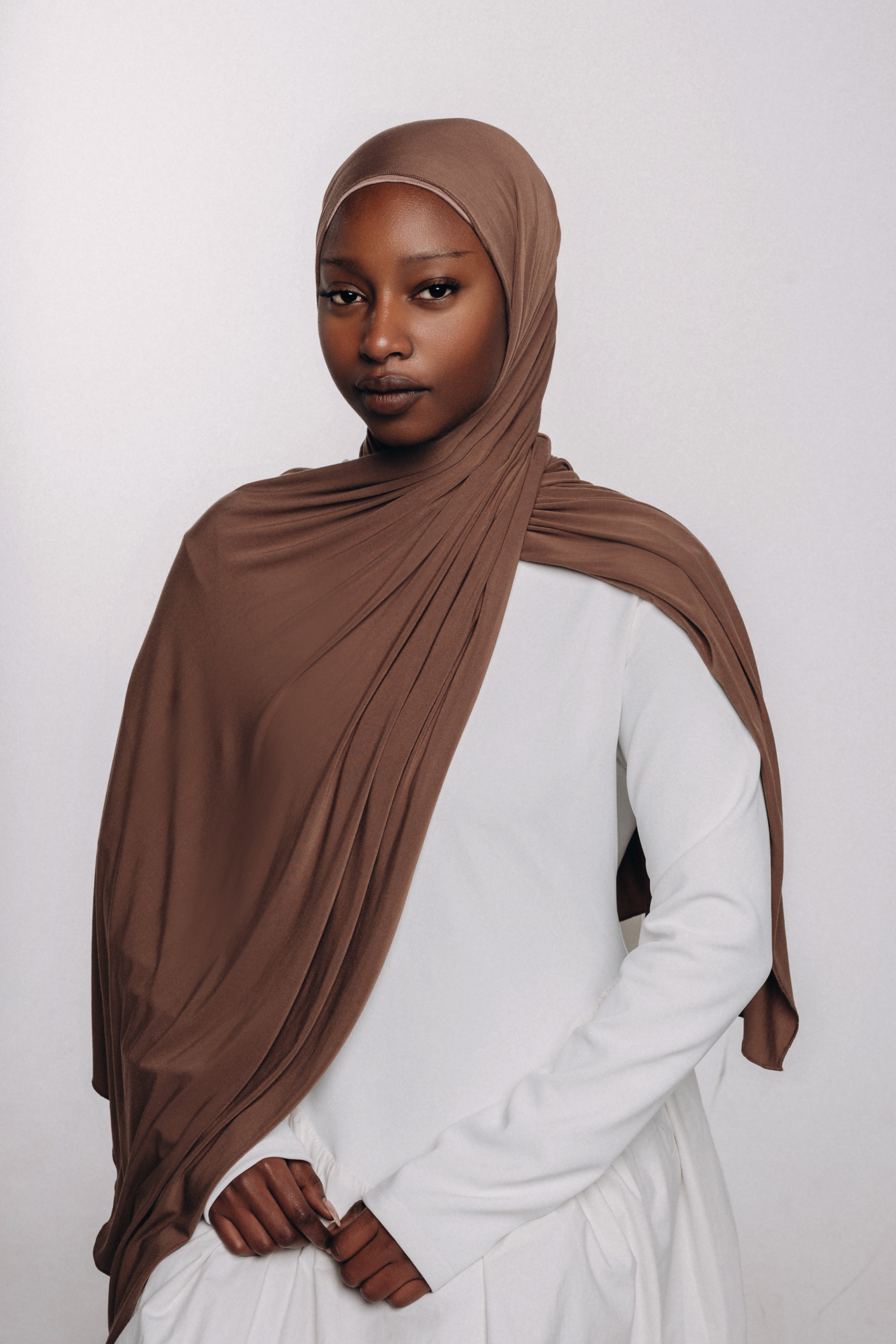 Bronze Bamboo Jersey Hijab (Low in Stock)